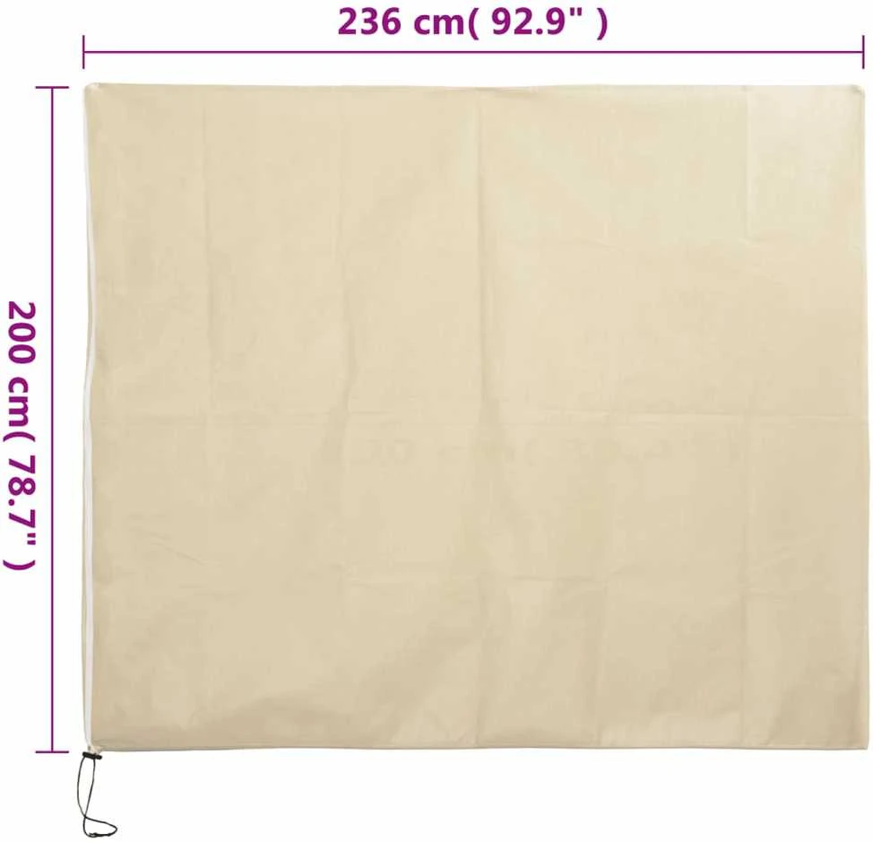 Uždangalai augalams su užtrauktukais, 4vnt., 2,36x2 m, 70g/m²