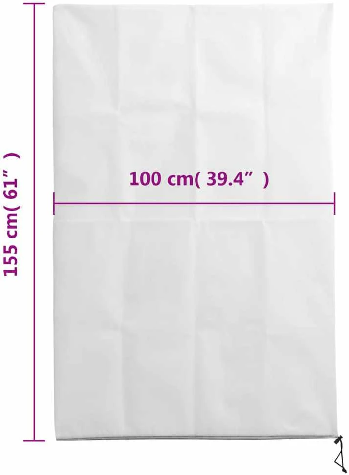 Uždangalai augalams su užtrauktukais, 4vnt., 1x1,55m, 70g/m²
