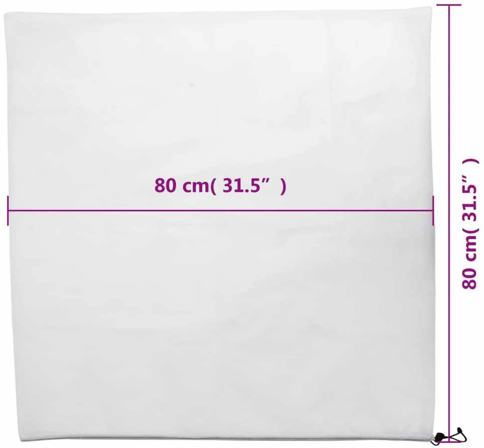 Uždangalai augalams su virvutėmis, 12vnt., 0,8x0,8m, 70g/m²