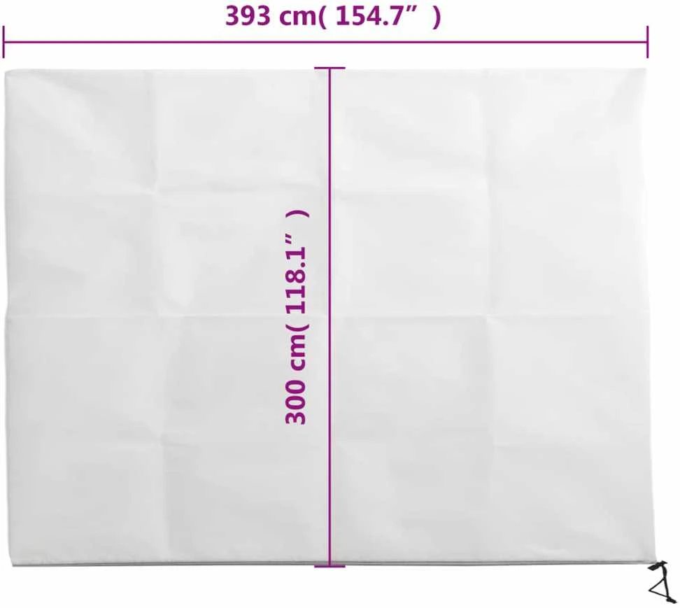Uždangalas augalams su užtrauktuku, 3,93x3m, 70g/m²