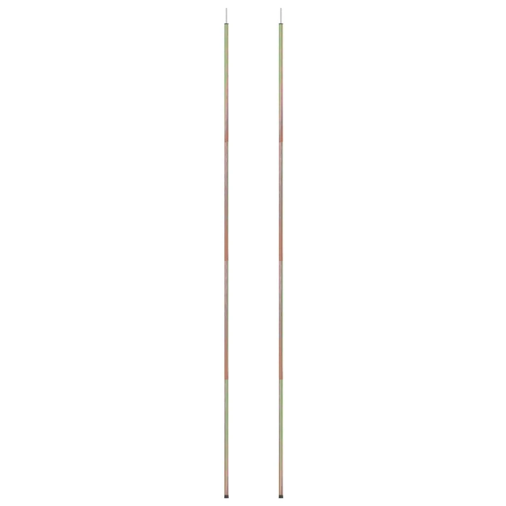 Uždangos nuo saulės stulpai, 2vnt., 250cm, plienas
