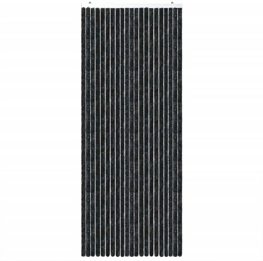 Užuolaida nuo musių, antracito spalvos, 100x230cm, šenilis