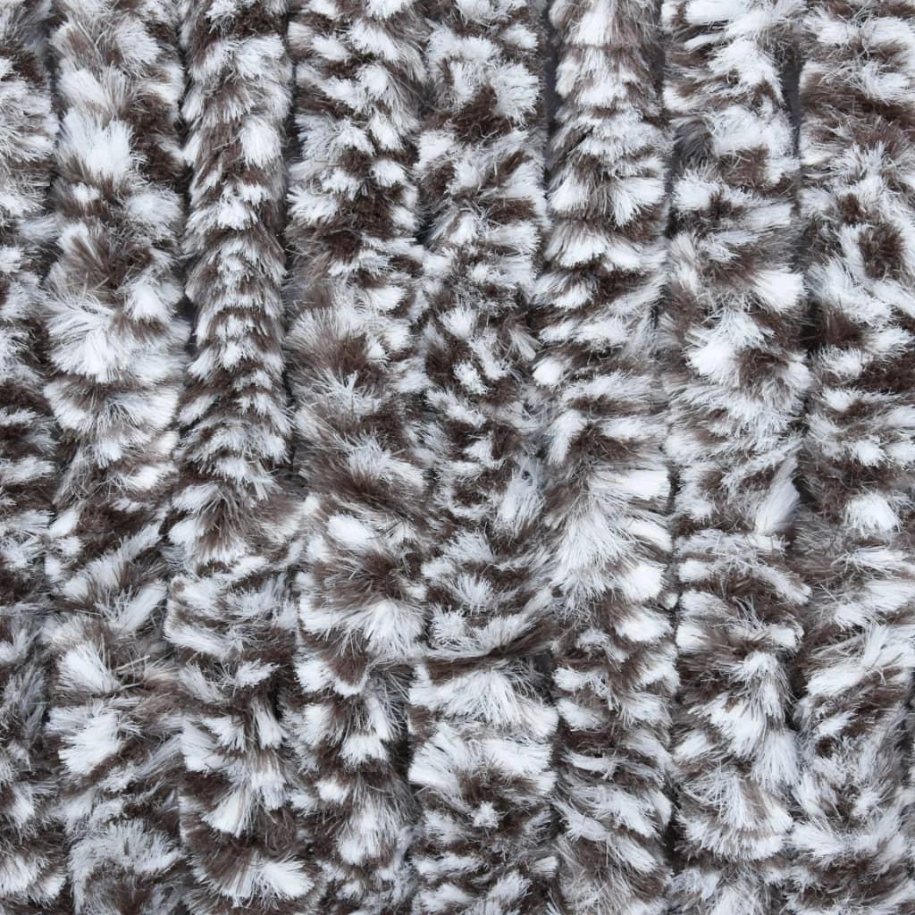 Užuolaida nuo vabzdžių, ruda ir smėlio, 118x220cm, šenilis