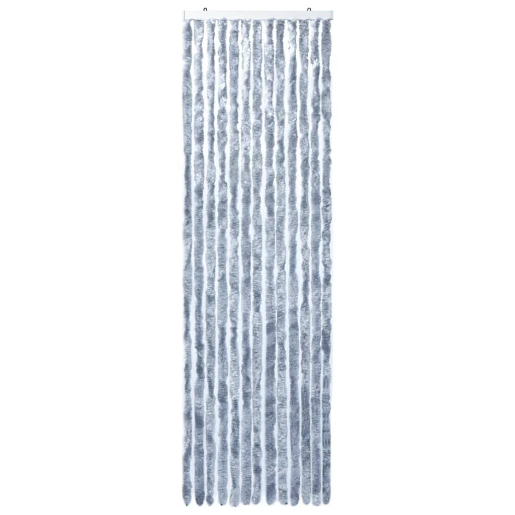 Užuolaida nuo vabzdžių, sidabrinės spalvos, 56x200cm, šenilis