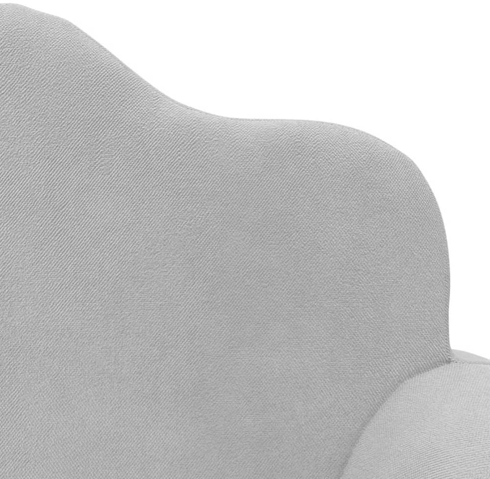 Vaikiška dvivietė sofa-lova, šviesiai pilka, minkštas pliušas