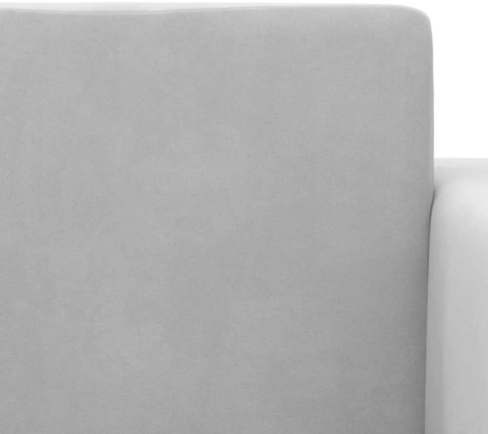Vaikiška dvivietė sofa-lova, šviesiai pilka, minkštas pliušas