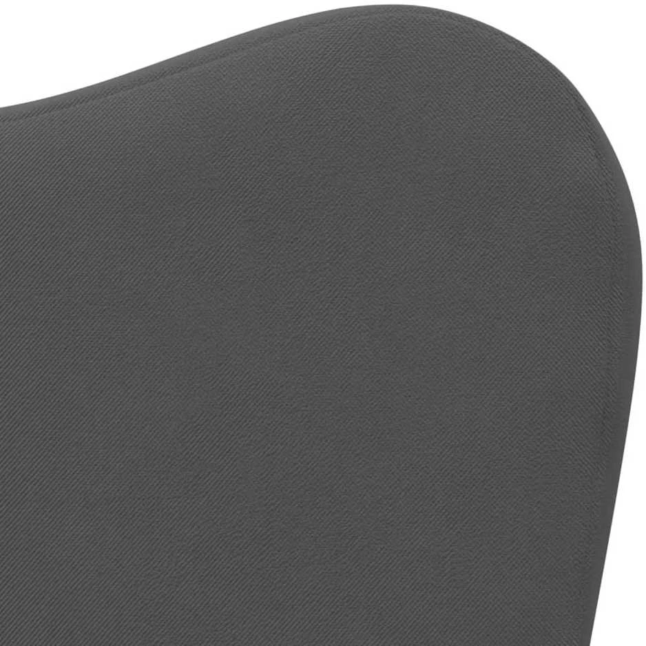 Vaikiška sofa, antracito spalvos, minkštas pliušas