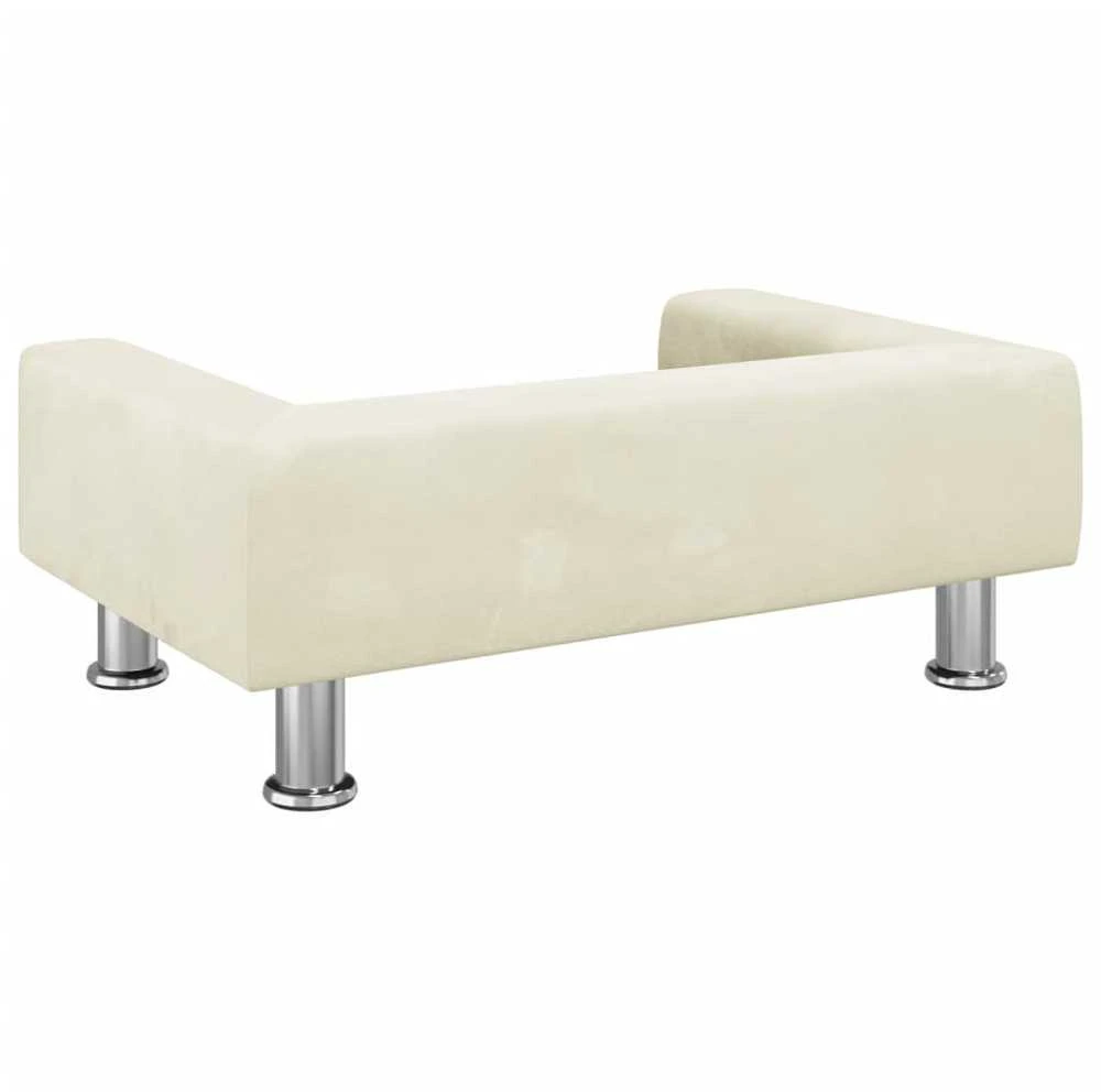 Vaikiška sofa, kreminės spalvos, 70x45x26,5cm, aksomas