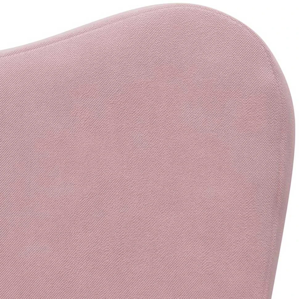 Vaikiška sofa-lova, rožinės spalvos, minkštas pliušas