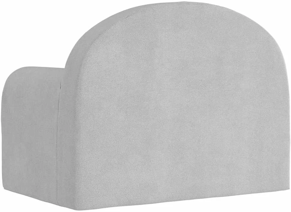 Vaikiška sofa-lova, šviesiai pilkos spalvos, minkštas pliušas