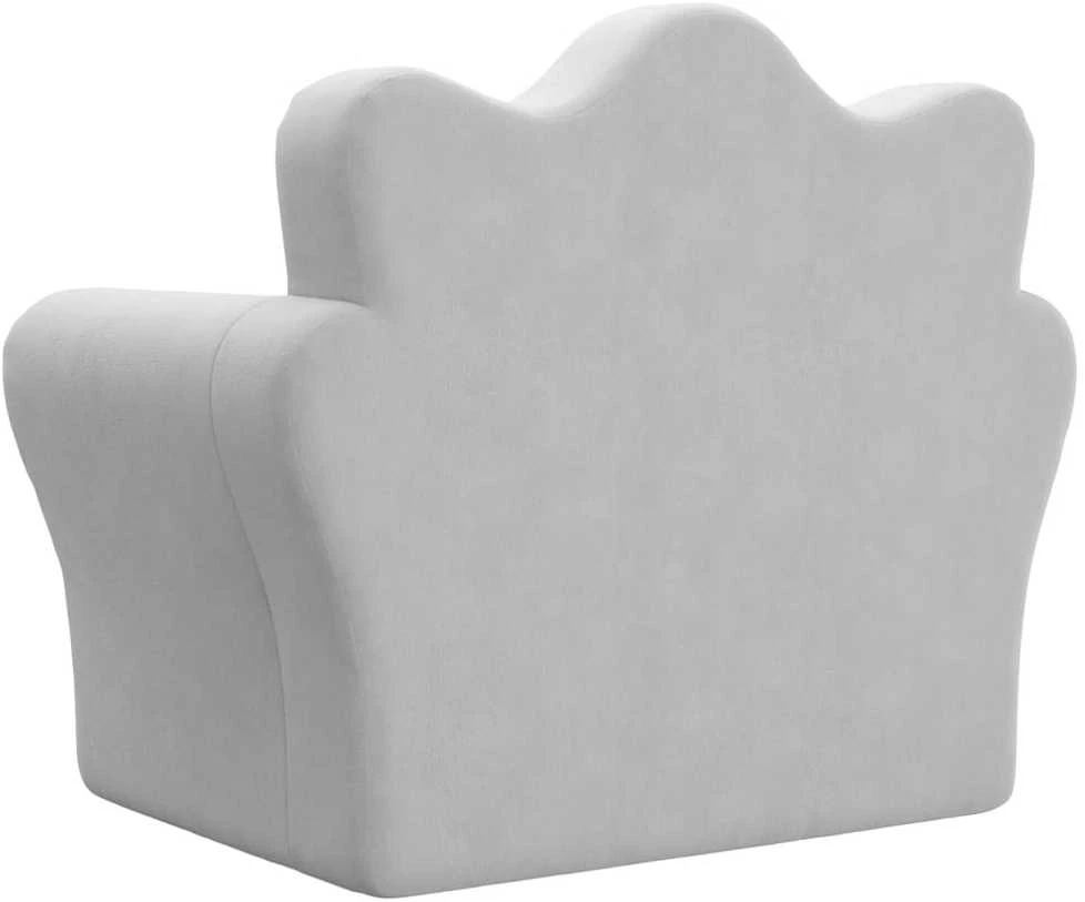 Vaikiška sofa-lova, šviesiai pilkos spalvos, minkštas pliušas