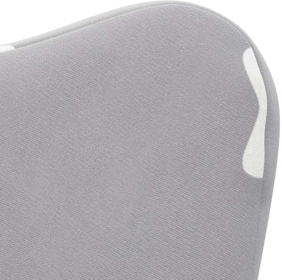 Vaikiška sofa, šviesiai pilka, minkštas pliušas, su žvaigždėmis