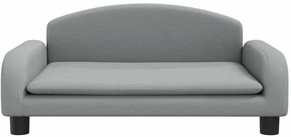 Vaikiška sofa, šviesiai pilkos spalvos, 70x45x30cm, audinys