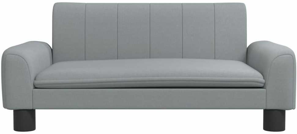 Vaikiška sofa, šviesiai pilkos spalvos, 70x45x30cm, audinys