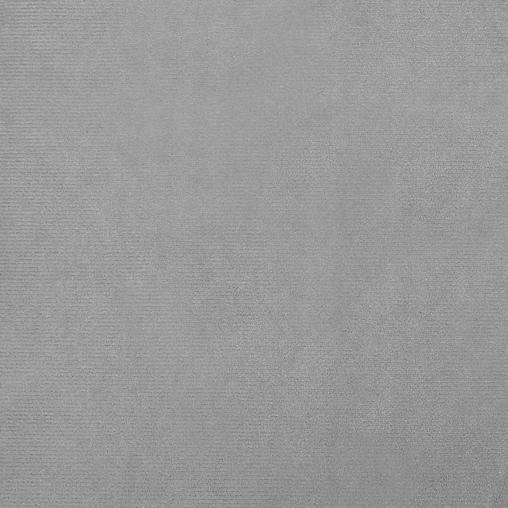 Vaikiška sofa, šviesiai pilkos spalvos, 70x45x33cm, aksomas