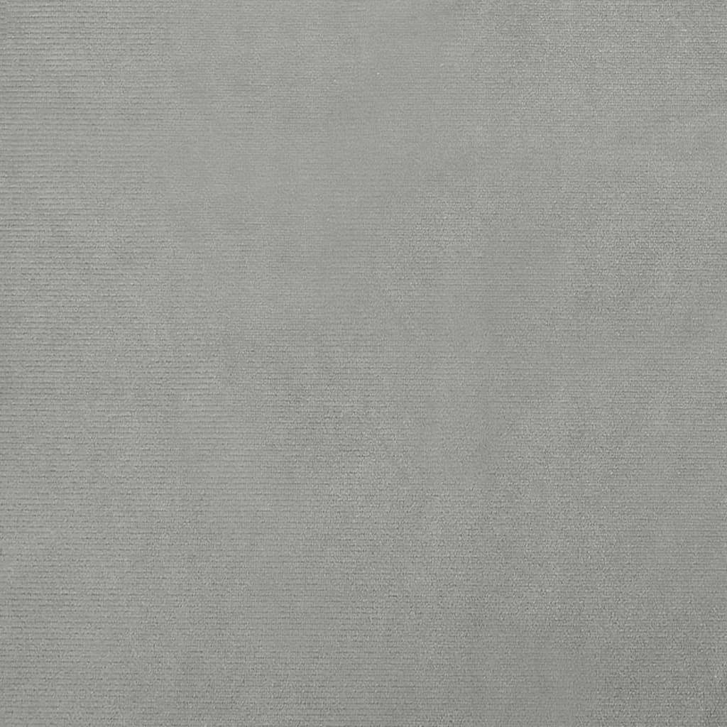 Vaikiška sofa, šviesiai pilkos spalvos, 90x53x30cm, aksomas
