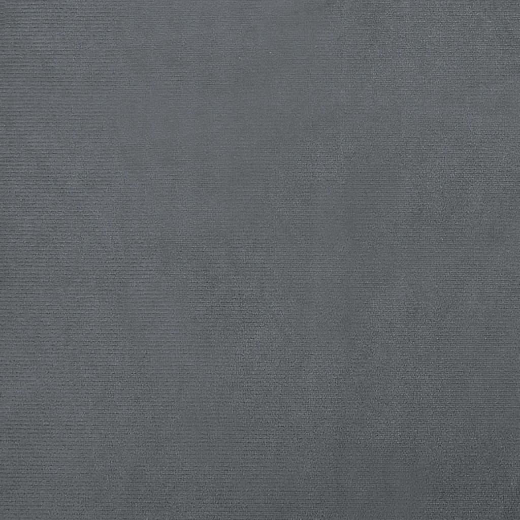 Vaikiška sofa, tamsiai pilkos spalvos, 90x53x30cm, aksomas