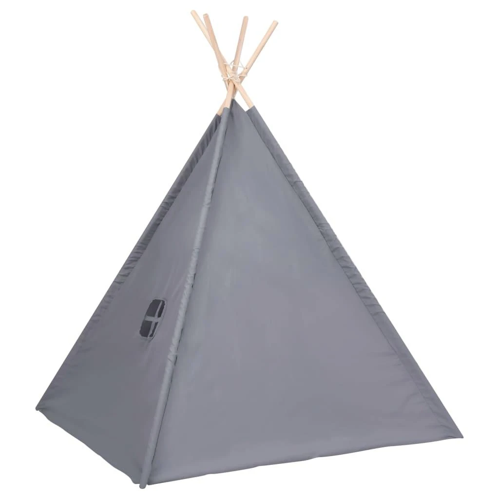 Vaikiška tipi palapinė, pilka, 120x120x150cm, persiko oda