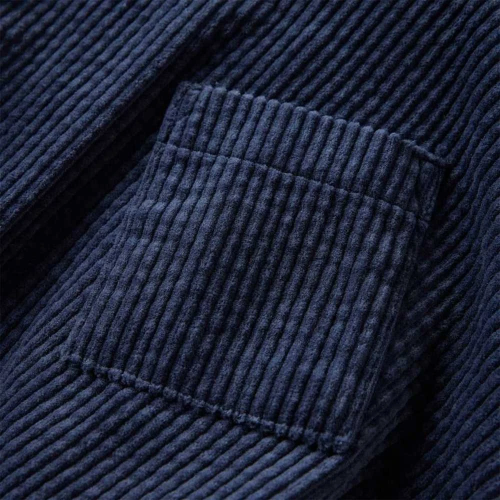 Vaikiškas sijonas su kišenėmis, tamsiai mėlynas, velvetas, 92 dydžio