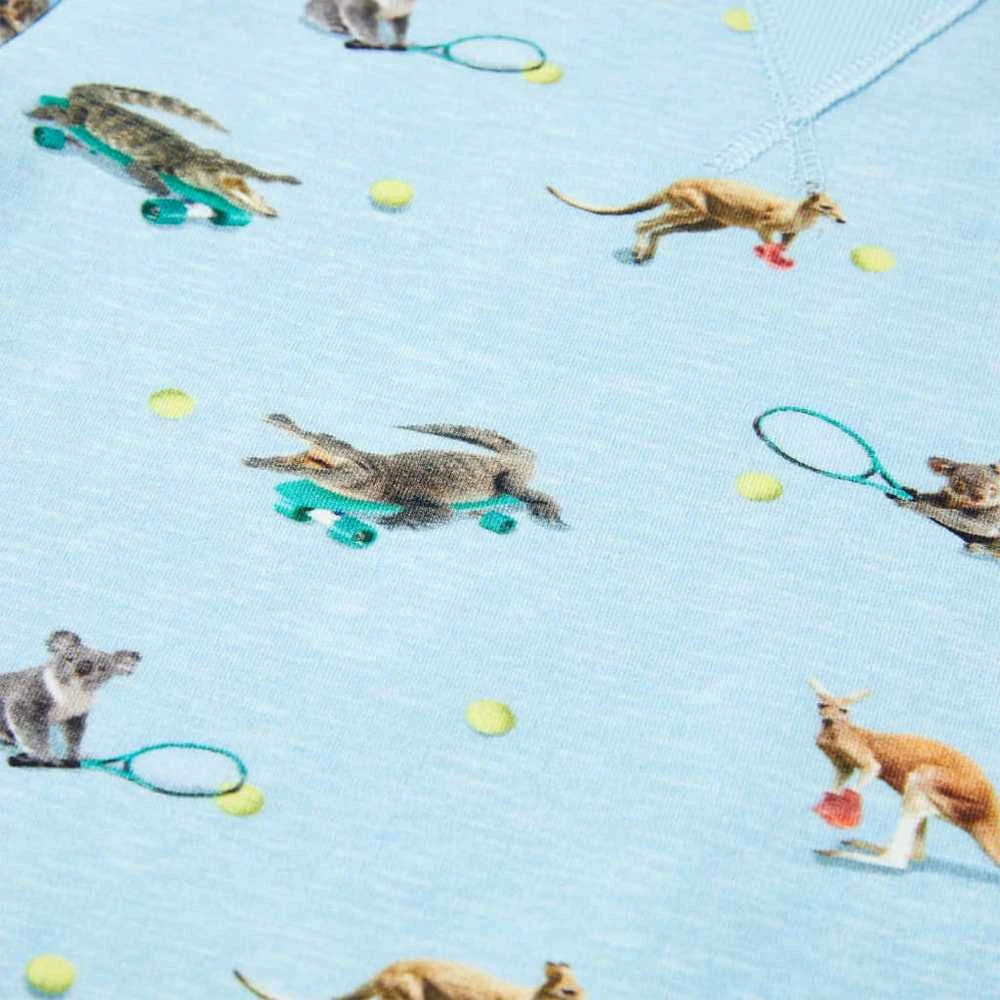 Vaikiškas sportinis megztinis, mėlynos spalvos mišinys, 116 dydžio
