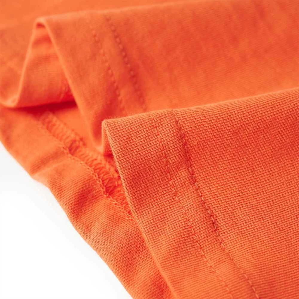 Vaikiški marškinėliai, ryškiai oranžinės spalvos, 140 dydžio