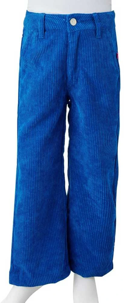 Vaikiškos kelnės, kobalto mėlynos spalvos, velvetas, 116 dydžio