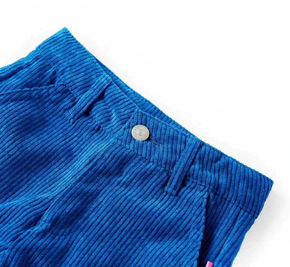 Vaikiškos kelnės, kobalto mėlynos spalvos, velvetas, 116 dydžio