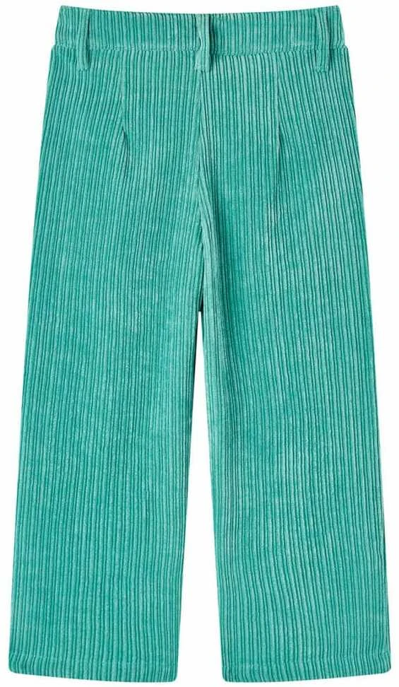 Vaikiškos kelnės, mėtinės žalios spalvos, velvetas, 116 dydžio