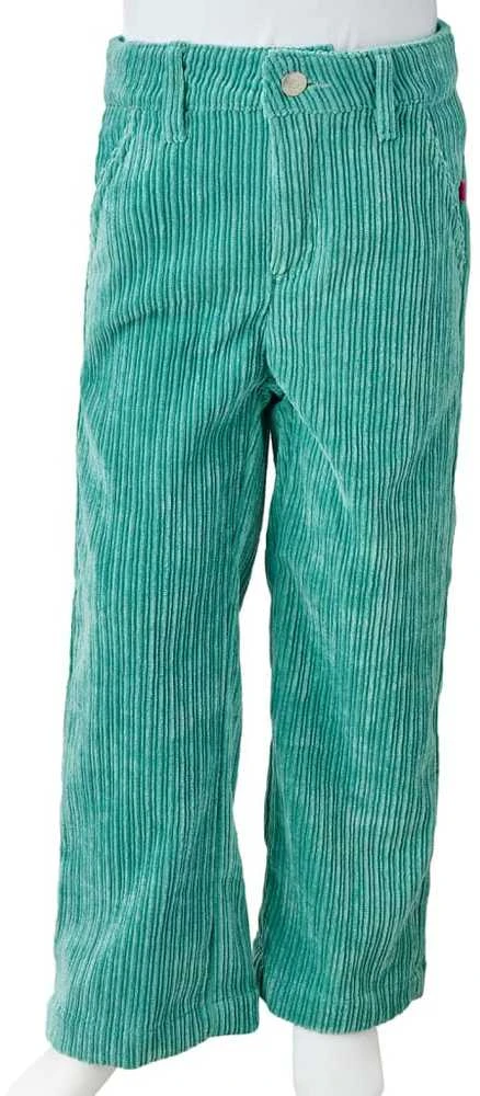 Vaikiškos kelnės, mėtinės žalios spalvos, velvetas, 116 dydžio