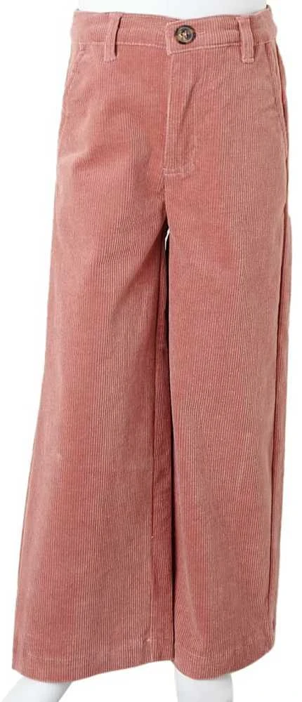 Vaikiškos kelnės, sendintos rožinės spalvos, velvetas, 116 dydžio