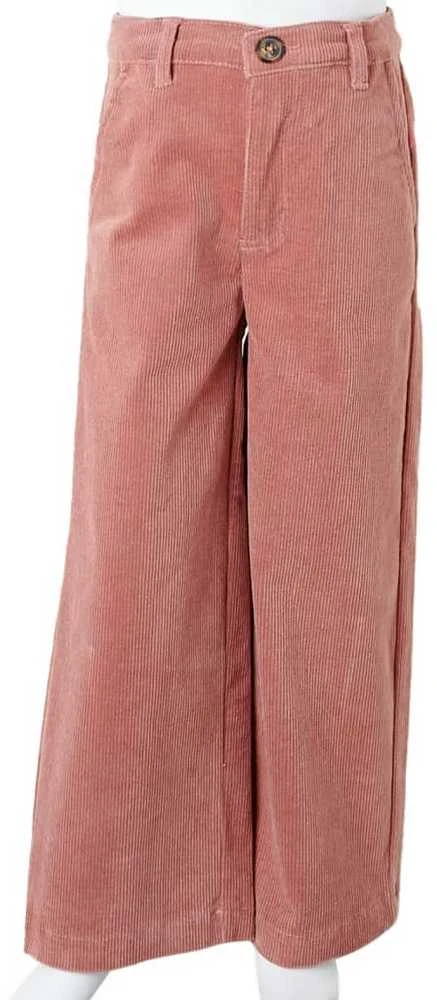 Vaikiškos kelnės, sendintos rožinės spalvos, velvetas, 128 dydžio