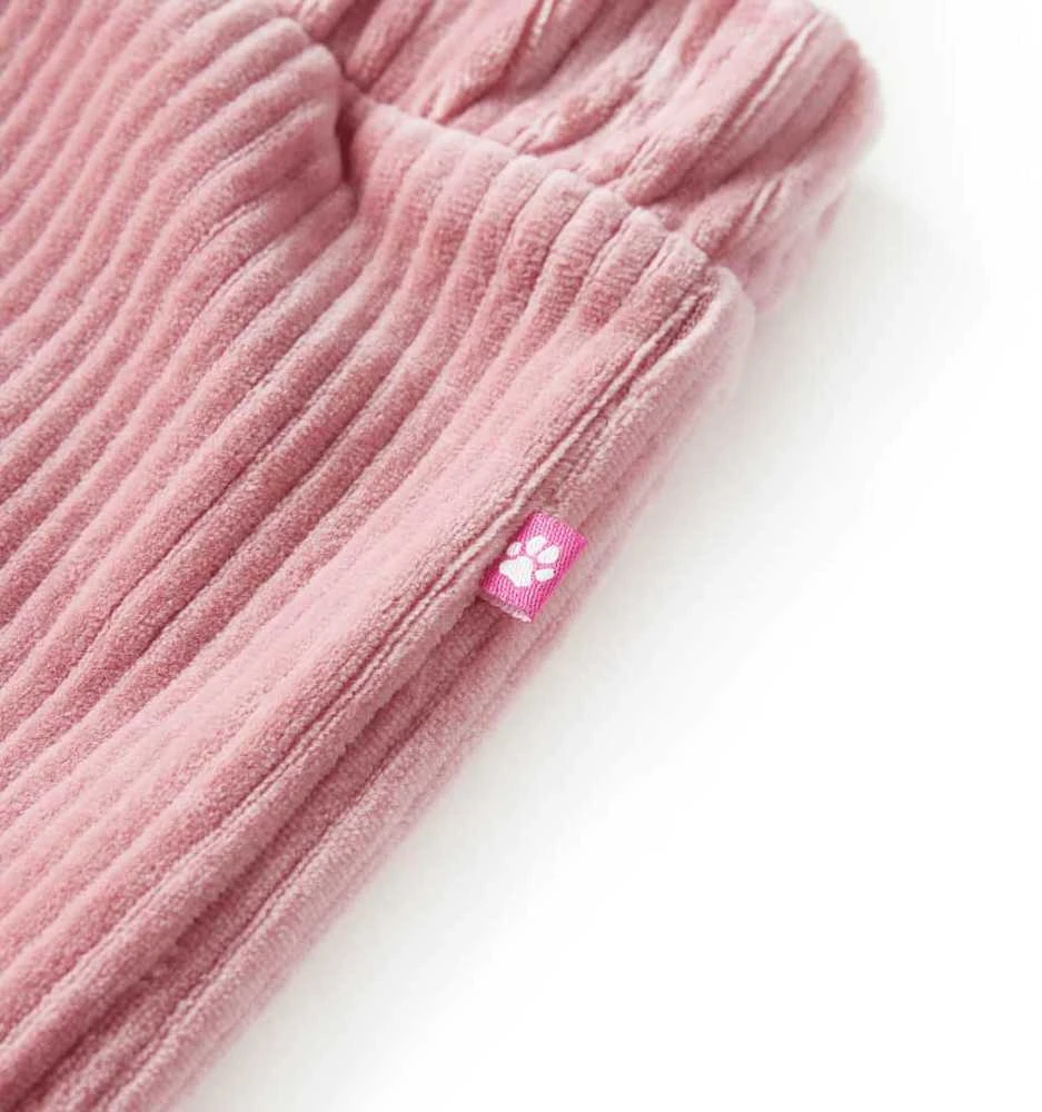 Vaikiškos kelnės, šviesiai rožinės spalvos, velvetas, 128 dydžio