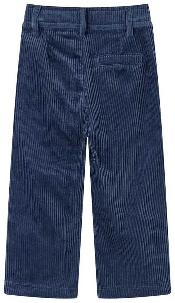Vaikiškos kelnės, tamsiai mėlynos spalvos, velvetas, 92 dydžio