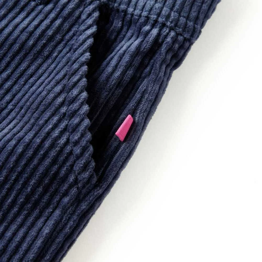 Vaikiškos kelnės, tamsiai mėlynos spalvos, velvetas, 116 dydžio