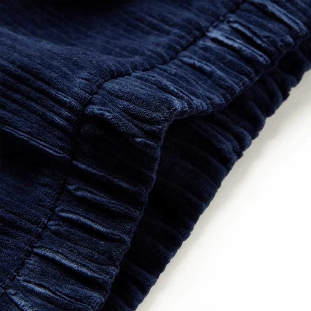 Vaikiškos kelnės, tamsiai mėlynos spalvos, velvetas, 128 dydžio