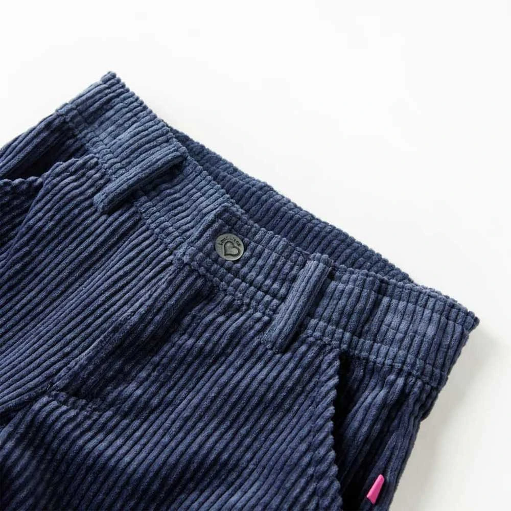 Vaikiškos kelnės, tamsiai mėlynos spalvos, velvetas, 104 dydžio