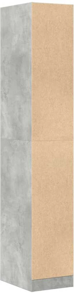 Vaistų spintelė, betono pilkos spalvos, 30x41x174,5cm, mediena