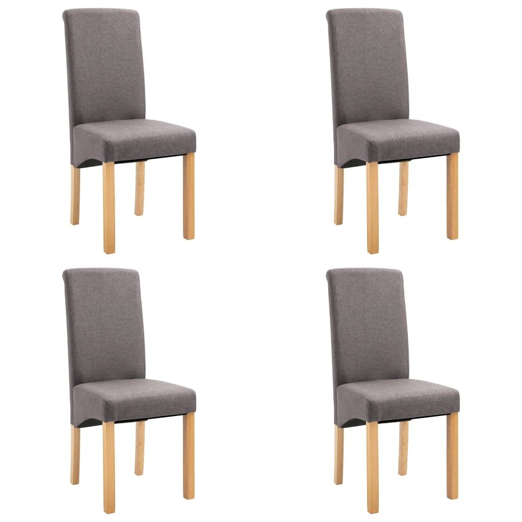 Valgomojo kėdės, 4vnt., taupe spalvos, audinys