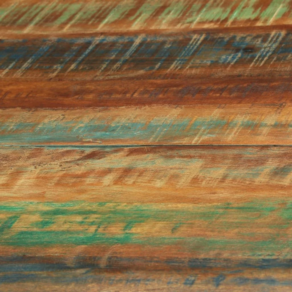Valgomojo stalas, 110x78cm, perdirbta mediena ir plienas