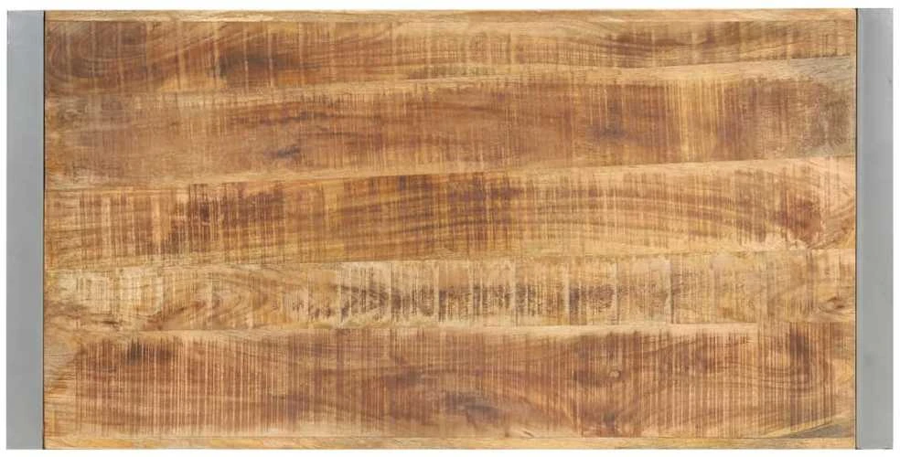 Valgomojo stalas, 120x60x75cm, neapdorota mango mediena