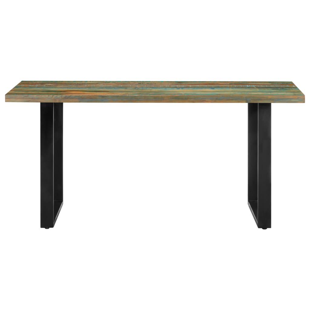 Valgomojo stalas, 160x80x75cm, perdirbtos medienos masyvas