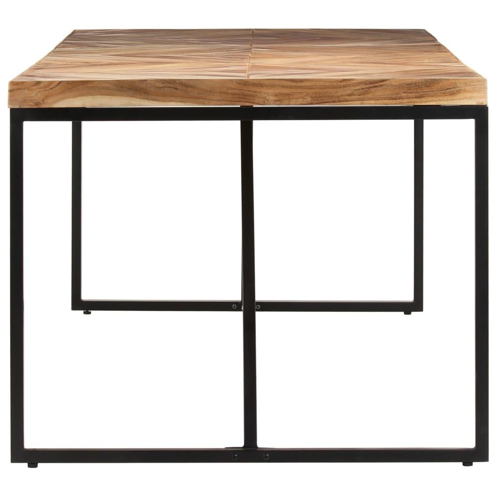 Valgomojo stalas, 180x90x76cm, akacija ir mango mediena