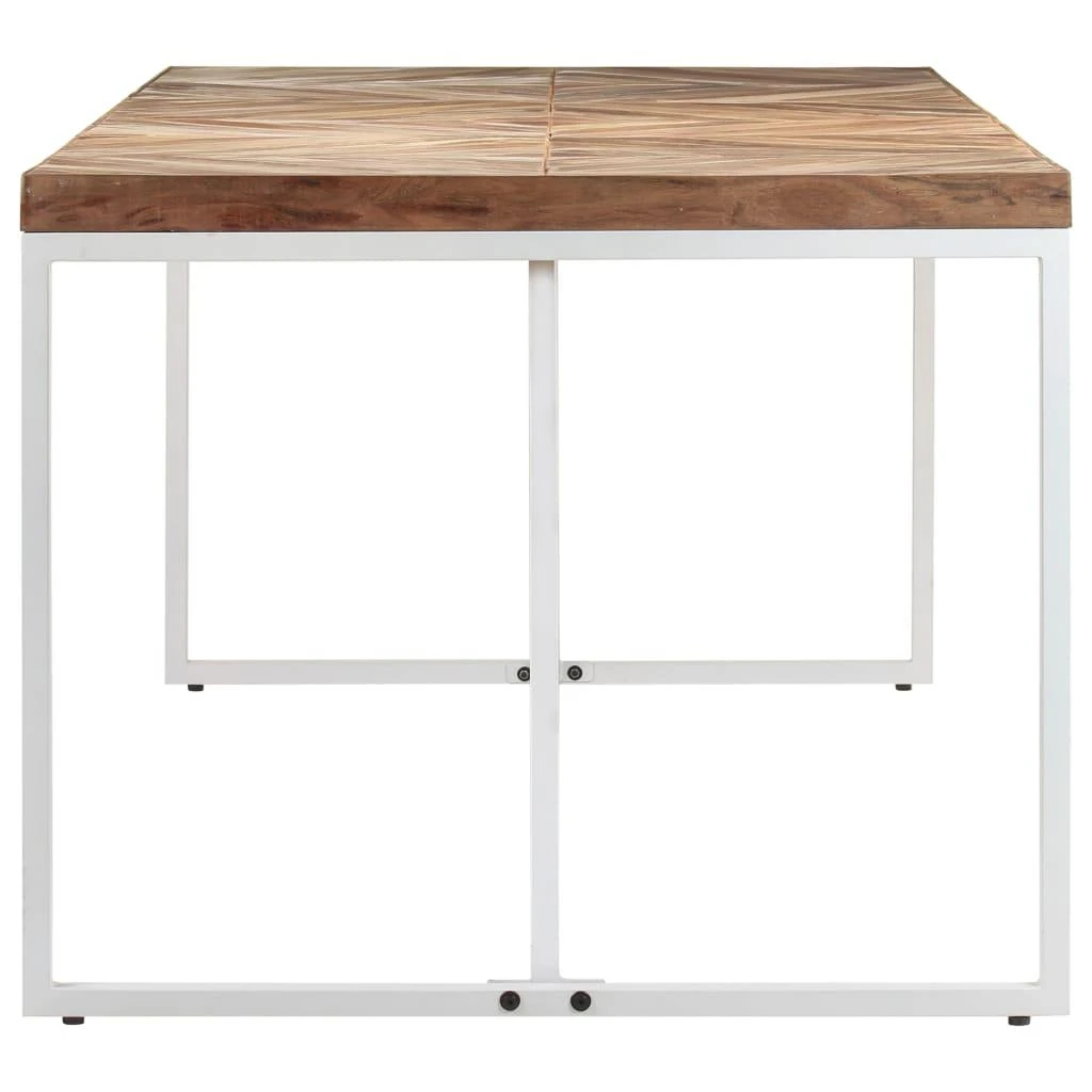 Valgomojo stalas, 180x90x76cm, akacija ir mango mediena