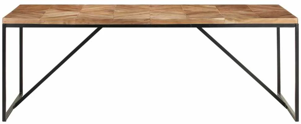 Valgomojo stalas, 200x90x76cm, akacija ir mango mediena