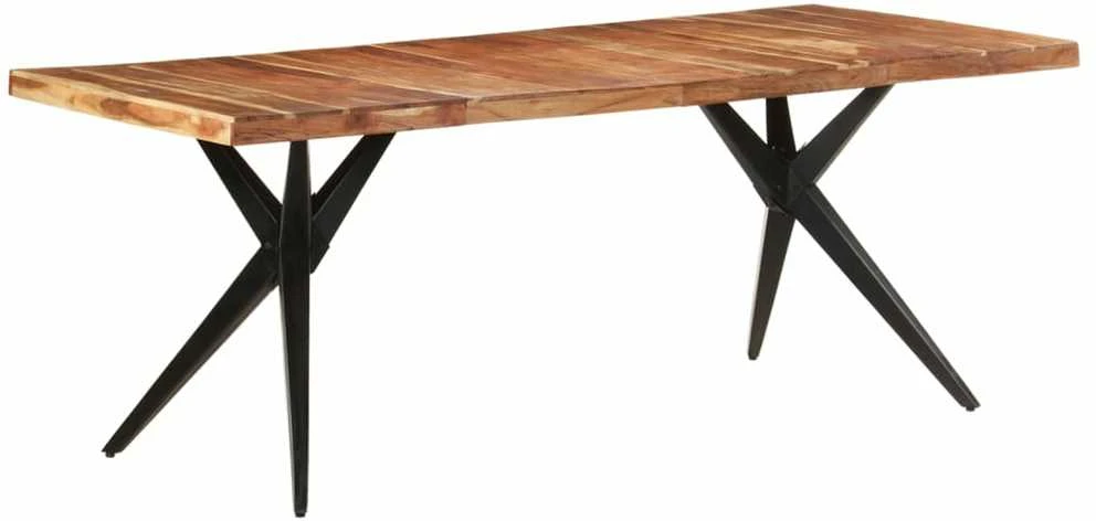 Valgomojo stalas, 200x90x76cm, akacijos medienos masyvas
