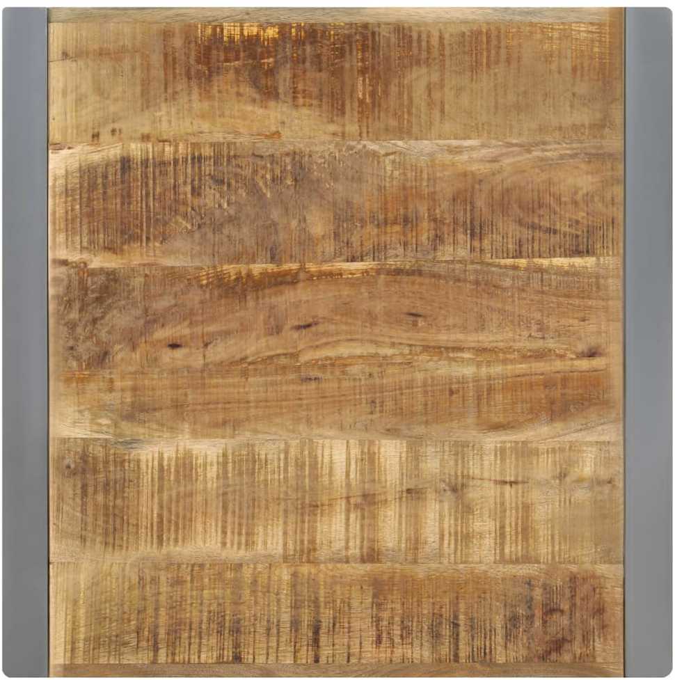 Valgomojo stalas, 70x70x75cm, neapdorota mango mediena
