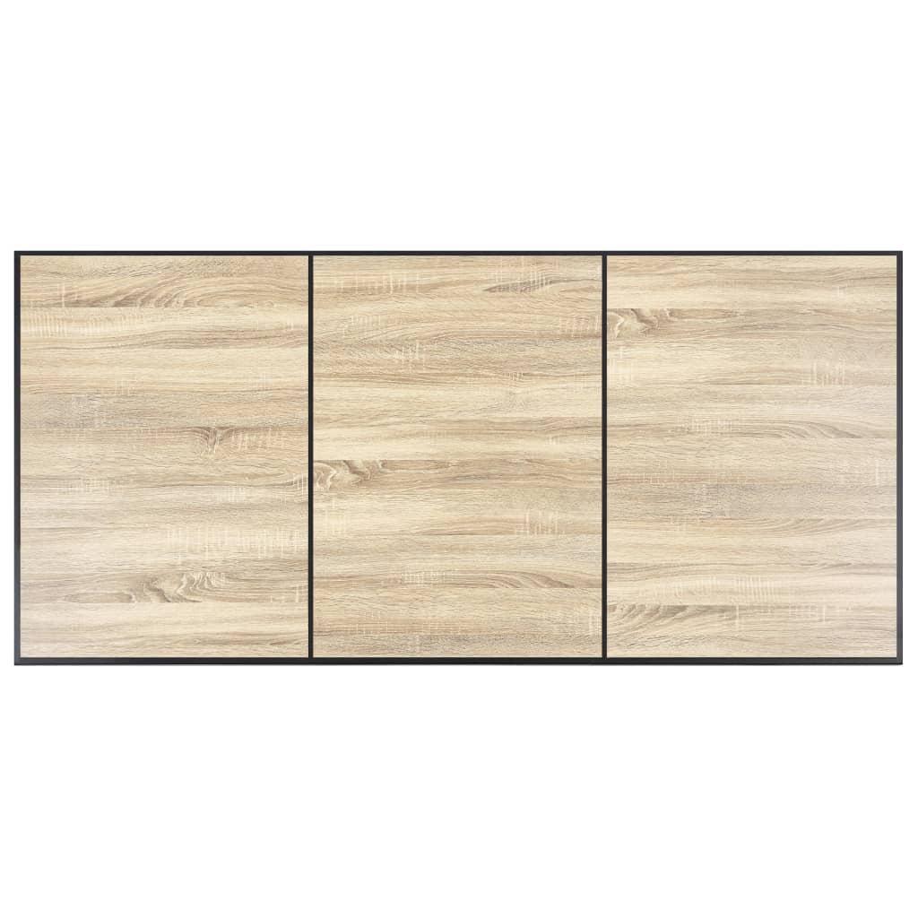 Valgomojo stalas, ąžuolo spalvos, 200x100x75cm, MDF