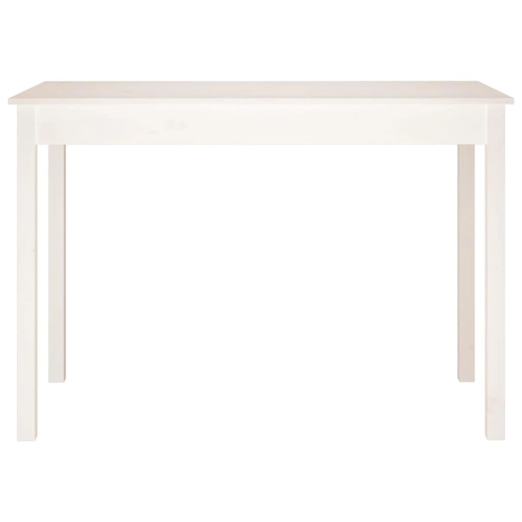 Valgomojo stalas, baltas, 110x55x75cm, pušies medienos masyvas