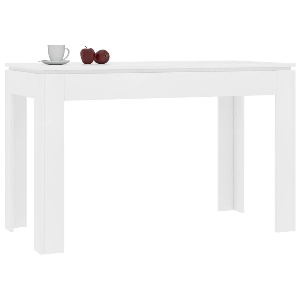 Valgomojo stalas, baltos spalvos, 120x60x76cm, apdirbta mediena