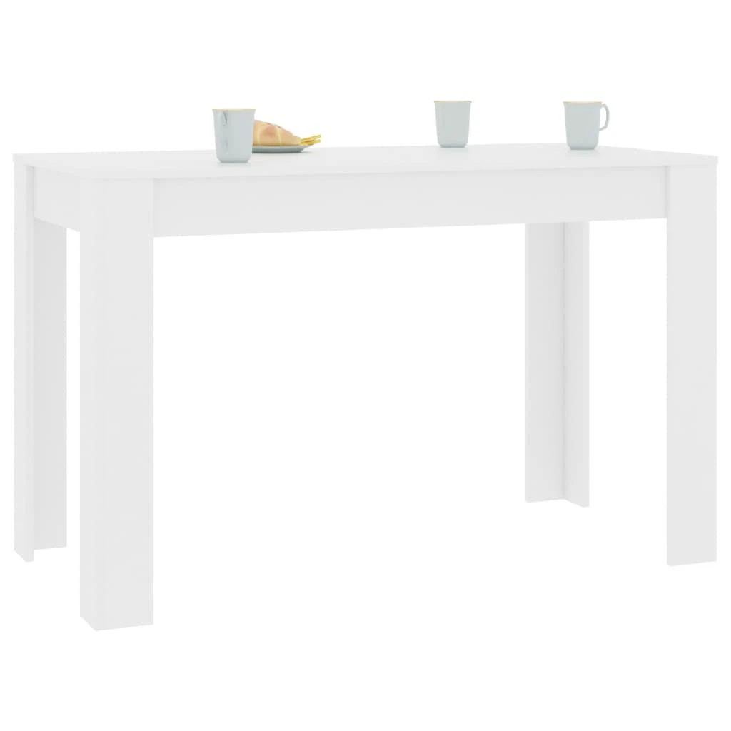 Valgomojo stalas, baltos spalvos, 120x60x76cm, apdirbta mediena